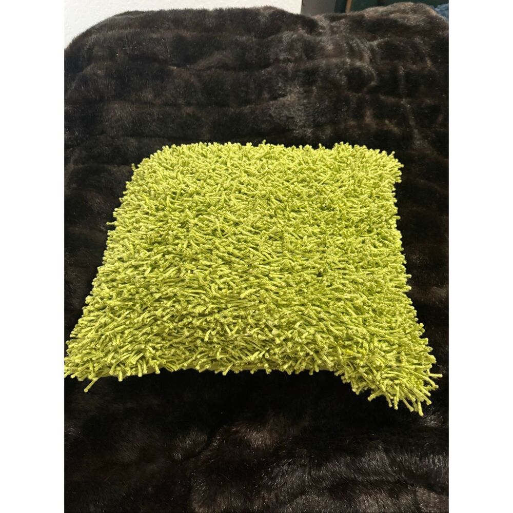 Nordstrom at home spring shag grass green throw pillow